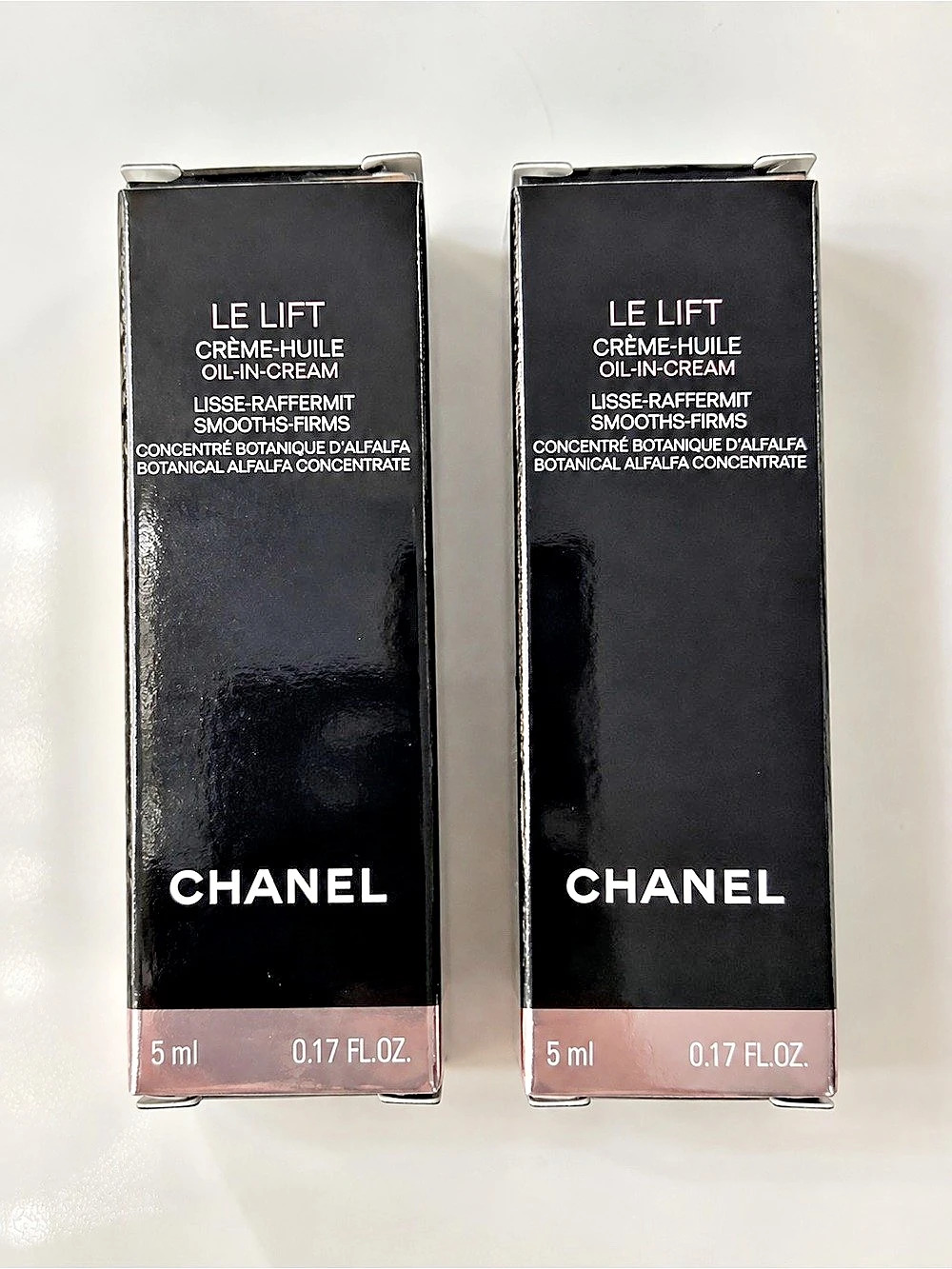 Chanel Le Lift Crème-Huile Oil-in-Cream Face Moisturizer Samples 5 ml Duo